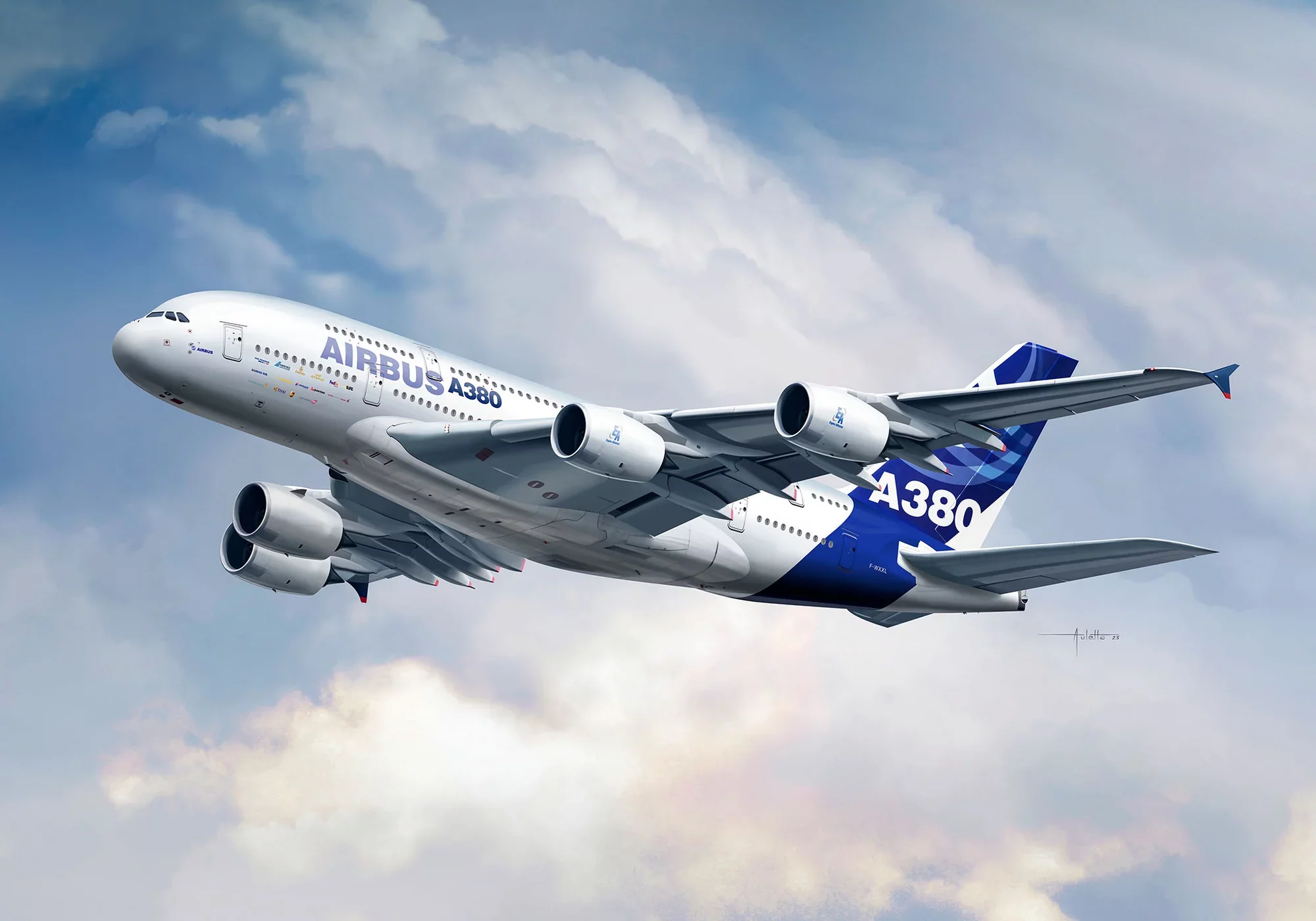 Airbus A380 Modell - Image 8