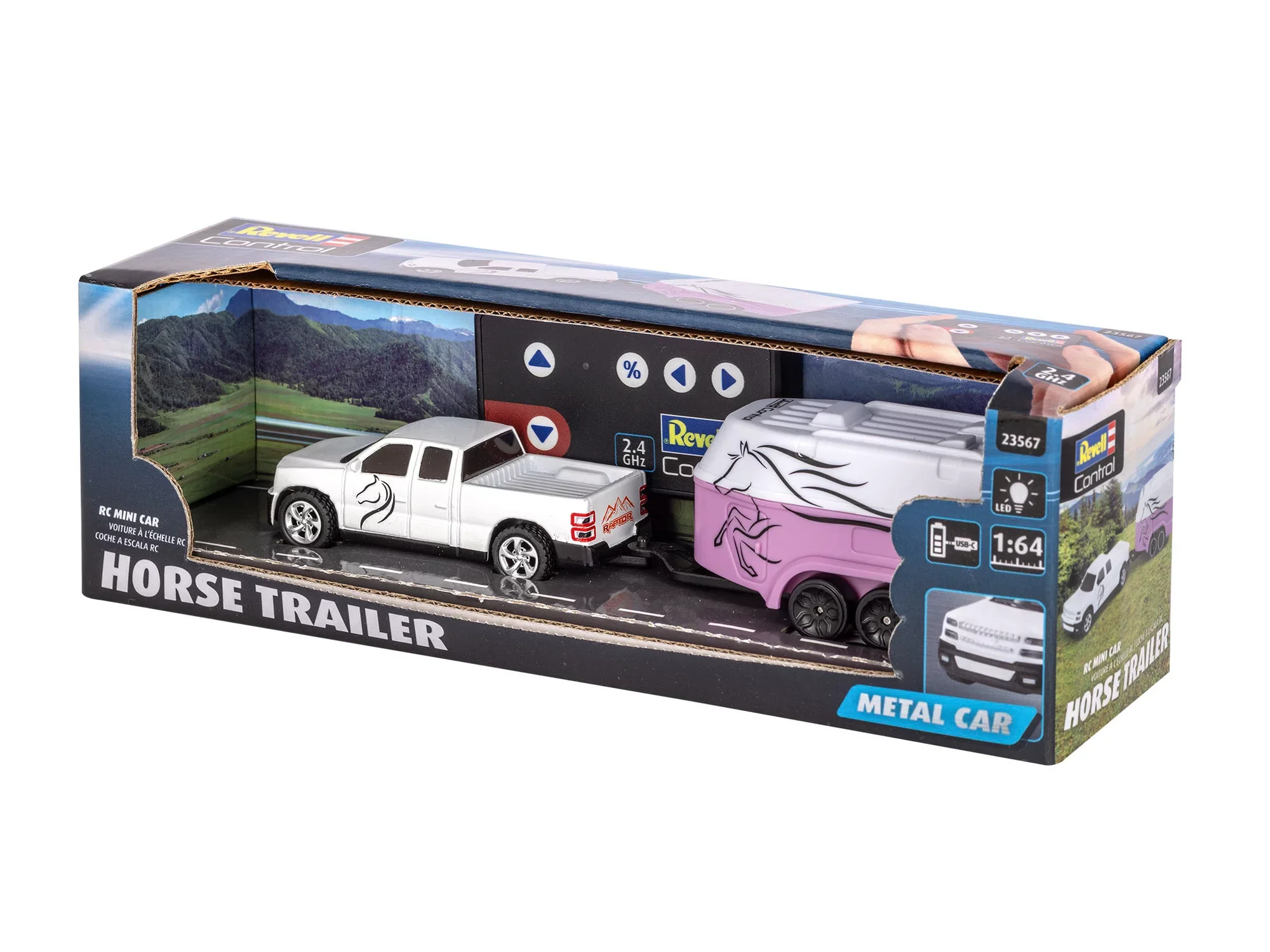 Mini RC Car with Horse Trailer - Image 10