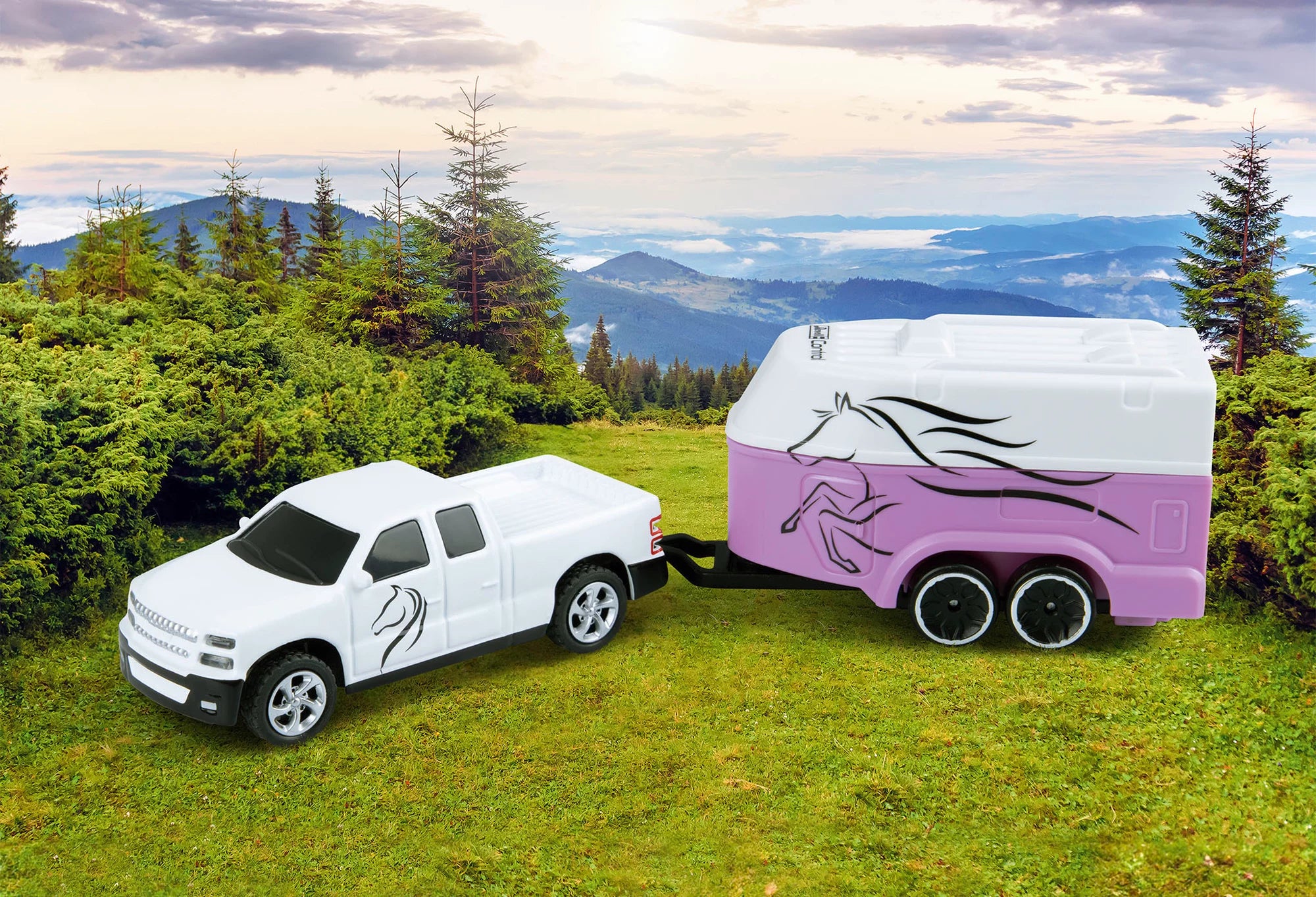 Mini RC Car with Horse Trailer - Image 6
