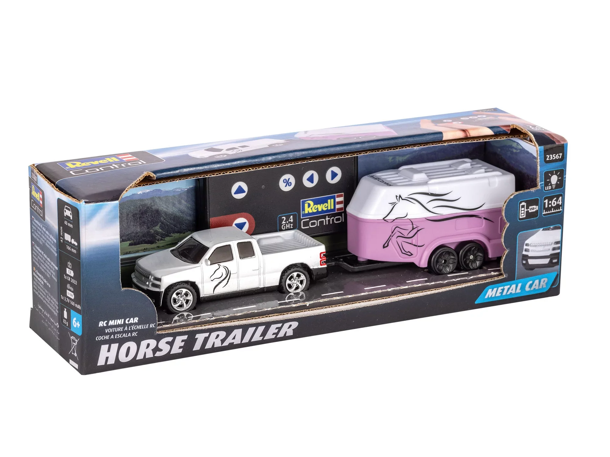 Mini RC Car with Horse Trailer - Image 8