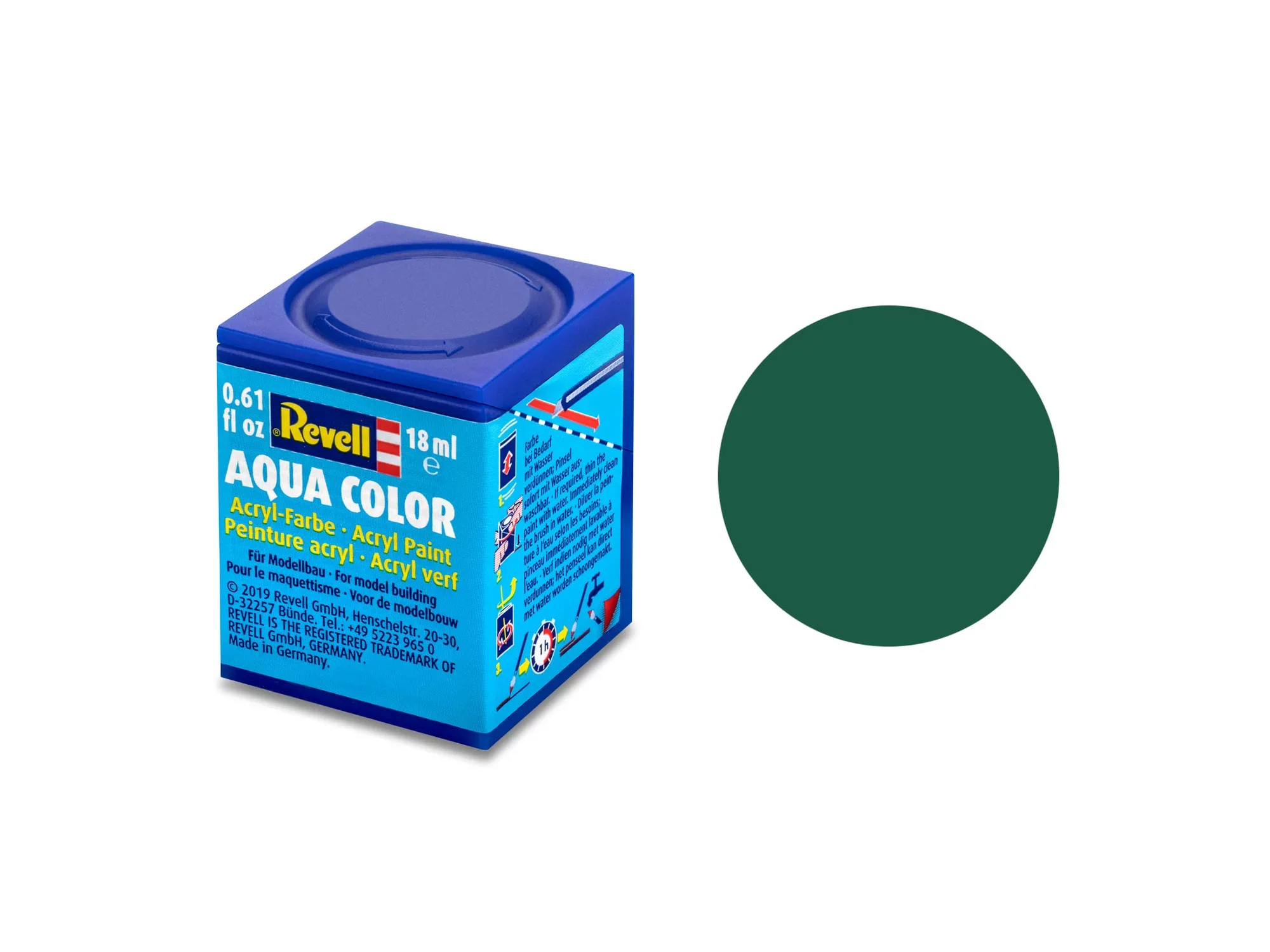 Matt "Dark Green" Aqua Color Acrylic - 18ml