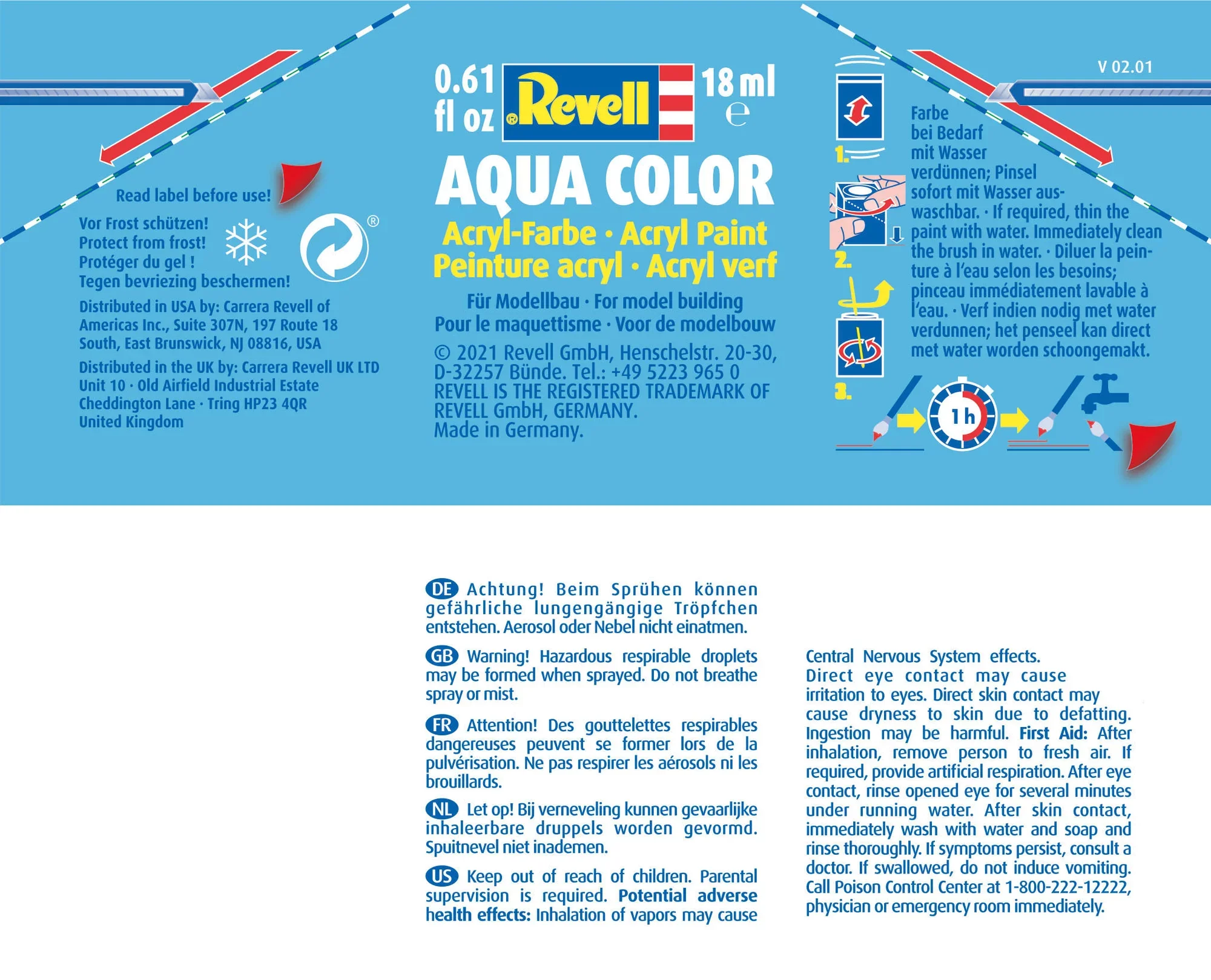Metallic "Brass" Aqua Color Acrylic - 18ml - Image 2