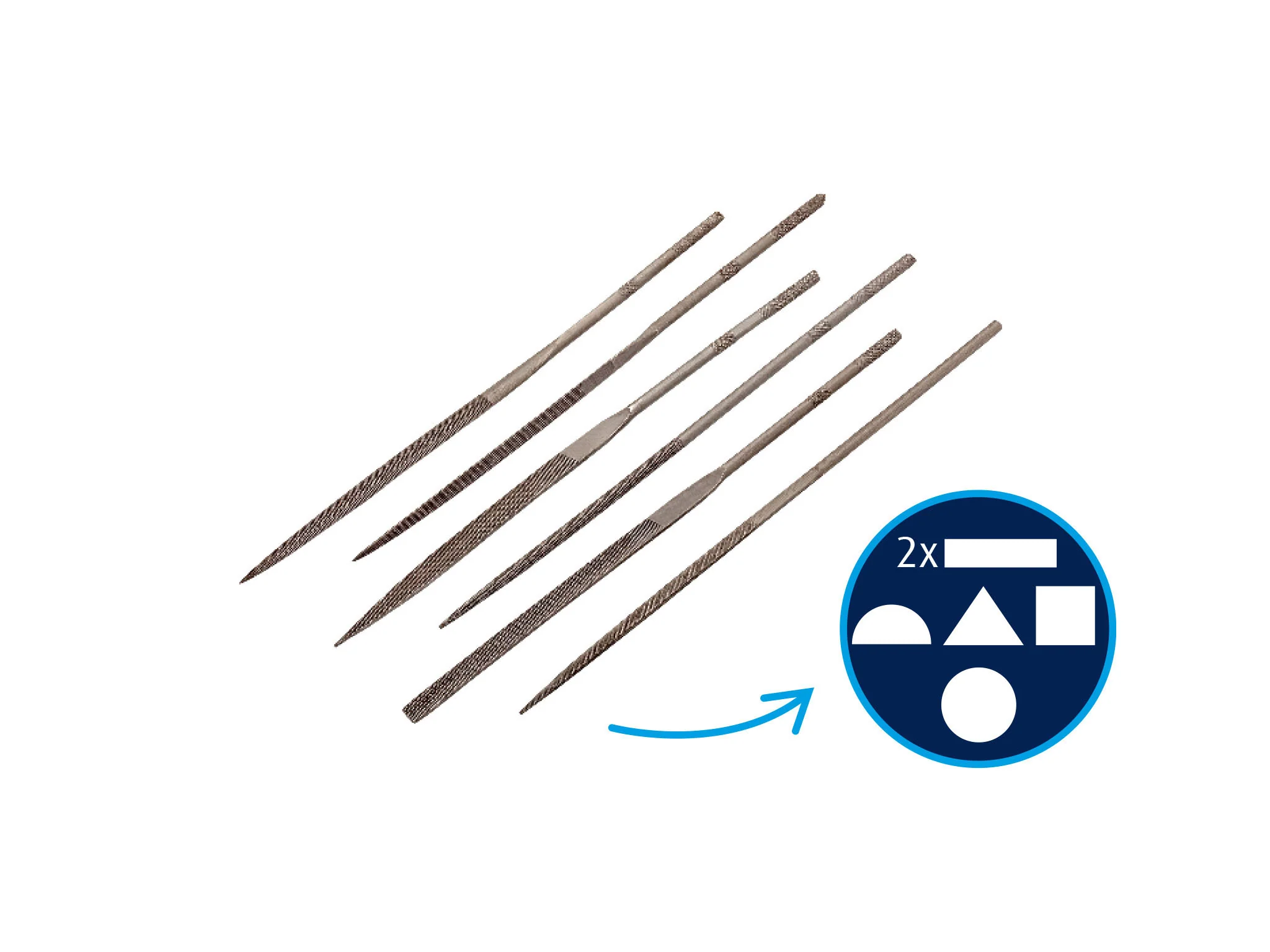 Revell Mini Needle File Set (6pcs) Blister - Image 3