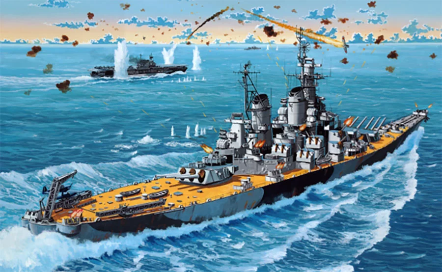 Model Set Battleship USS New Jersey - Image 7