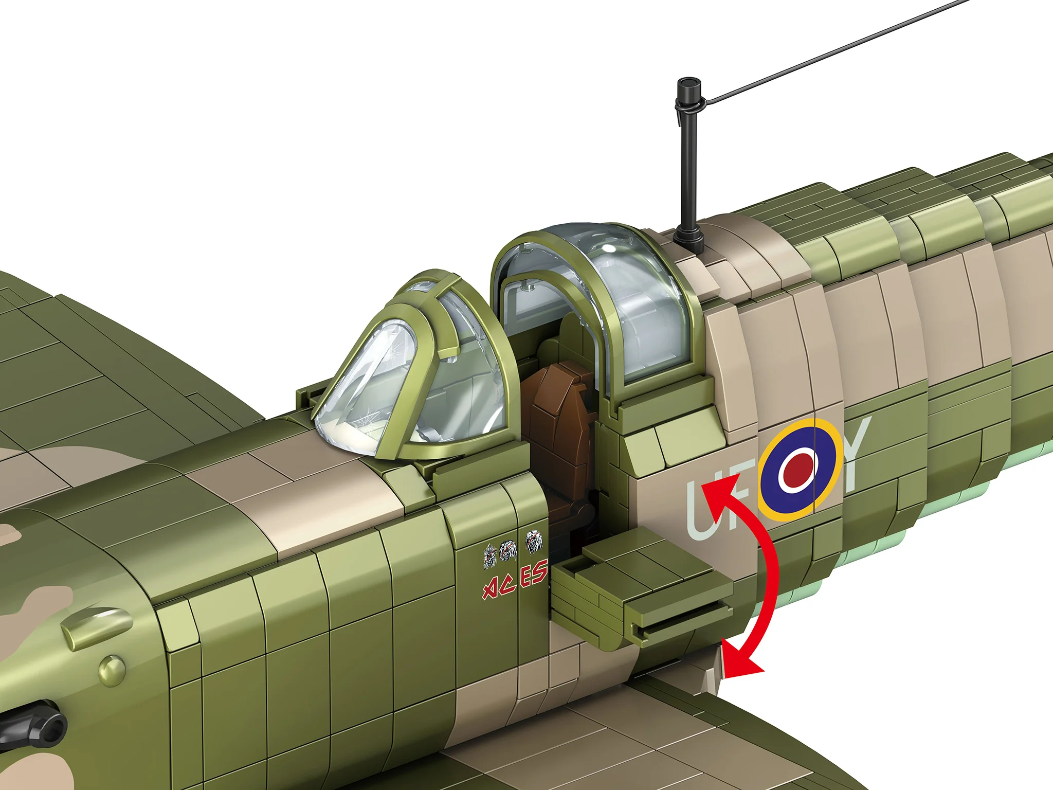 Iron Maiden Spitfire MK.II Aces High - Brick System - Image 6