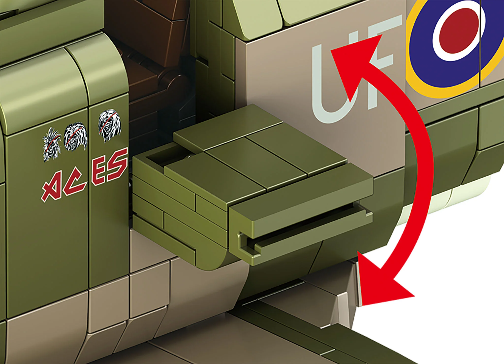 Iron Maiden Spitfire MK.II Aces High - Brick System - Image 7