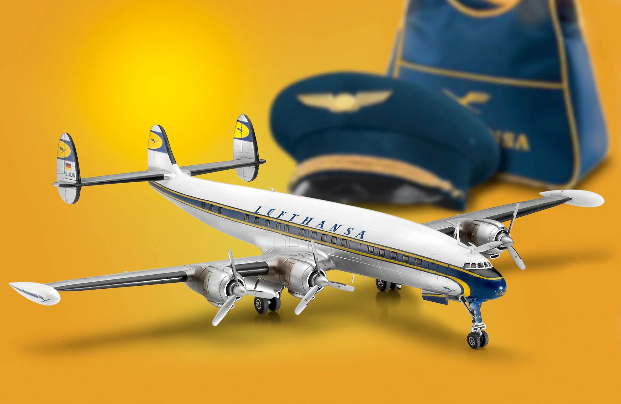 Model Set Lockheed L.1049G Super Constellation Lufthansa - Image 7