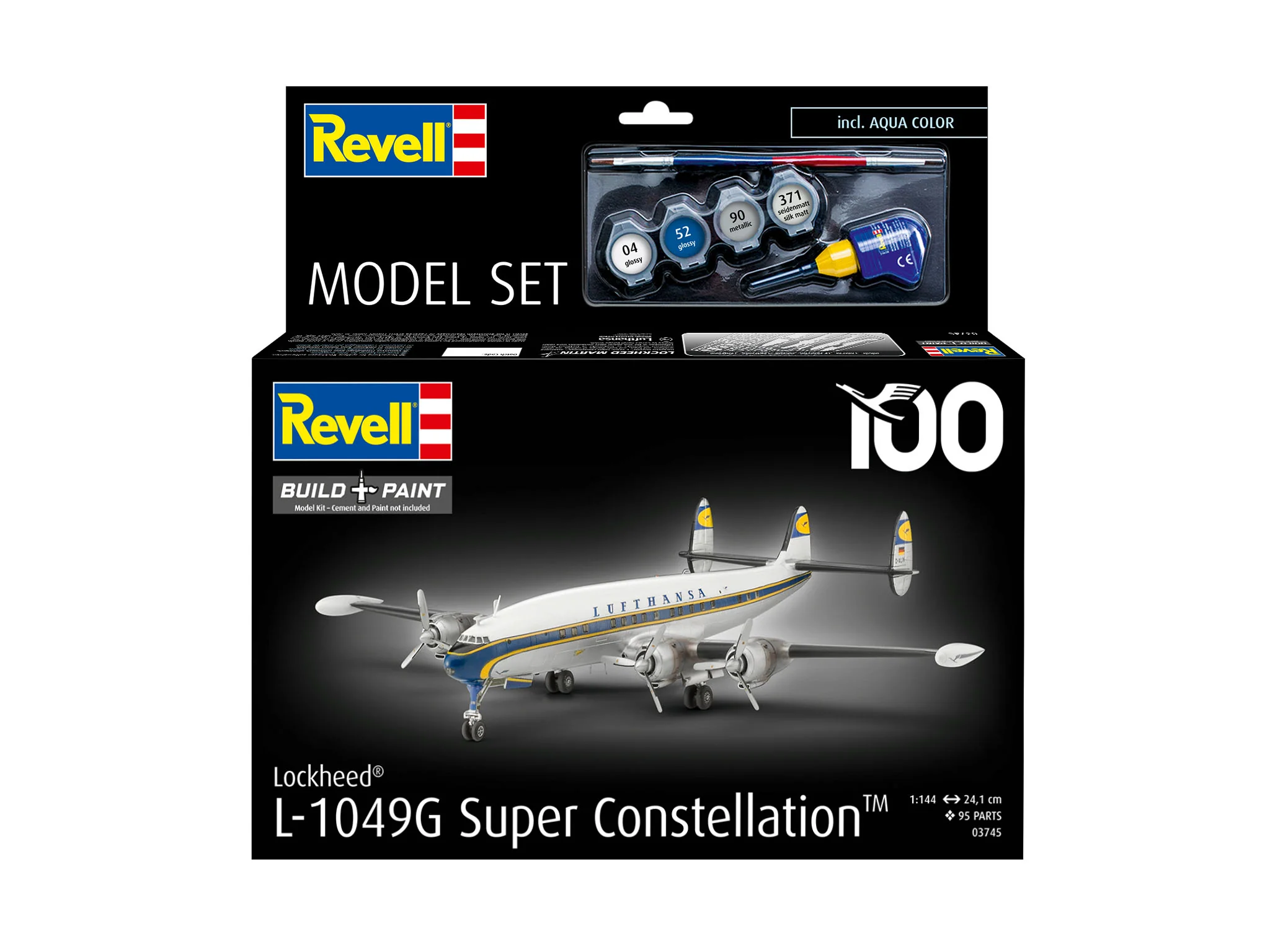 Model Set Lockheed L.1049G Super Constellation Lufthansa - Image 9