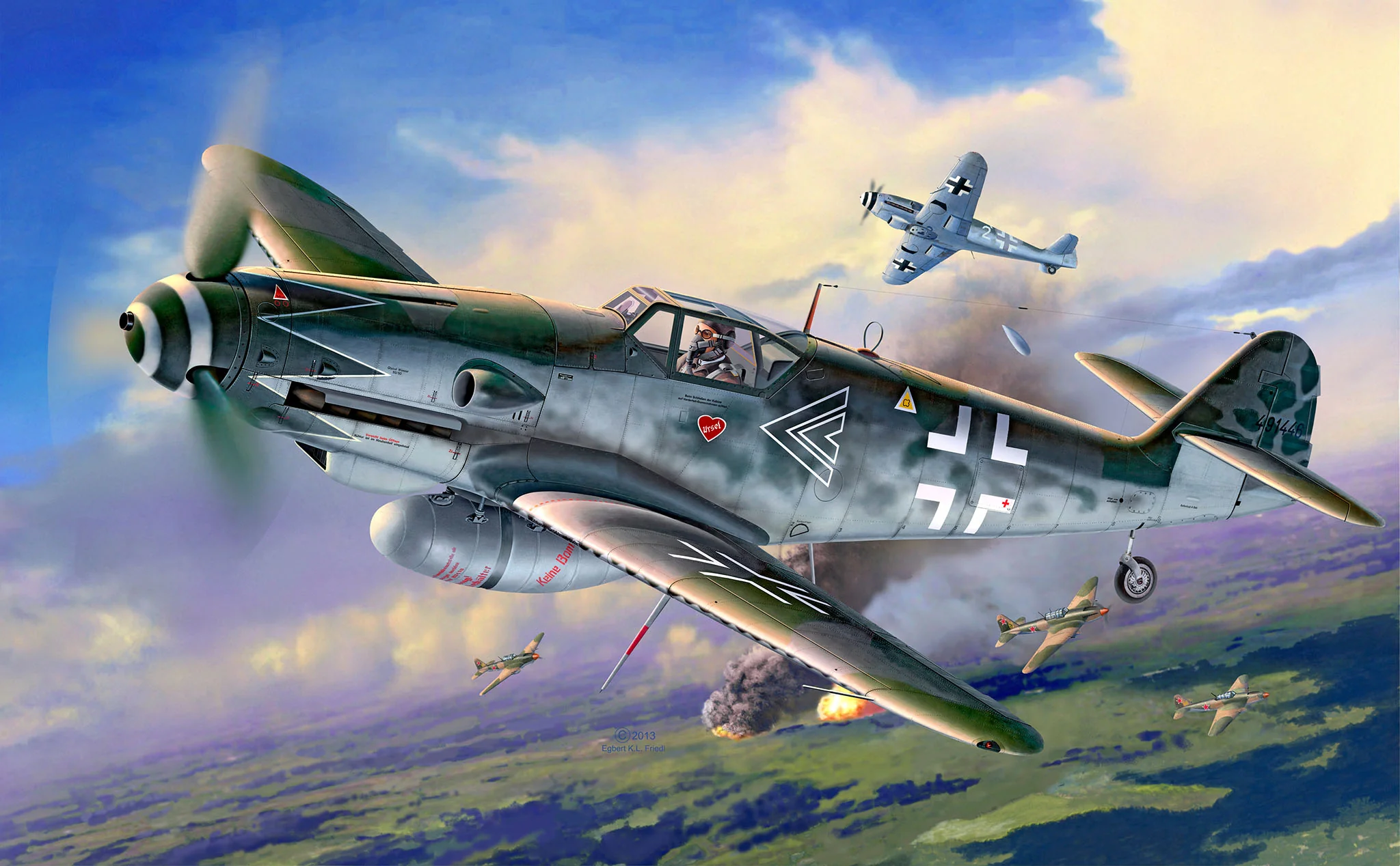Model Set Messerschmitt Bf109G-10 Erla - Image 3